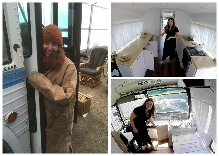 A Woman Turned a 1966 Bus into a Comfortable and Cozy Home on Wheels