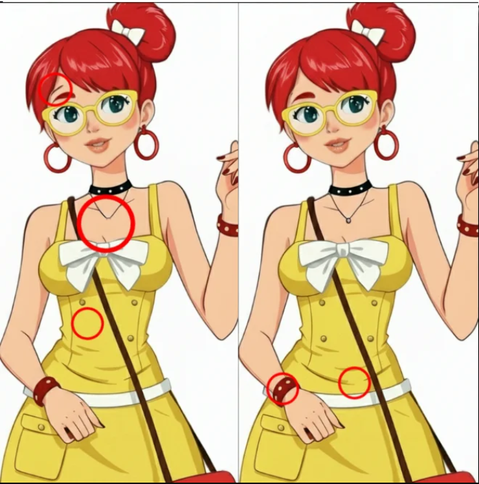Only people with an IQ of 140 can spot the 5 differences. Only people with an IQ of 140 can spot the 5 differences.