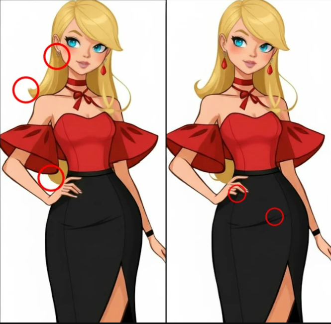 Only people with an IQ of 140 can spot the 5 differences.