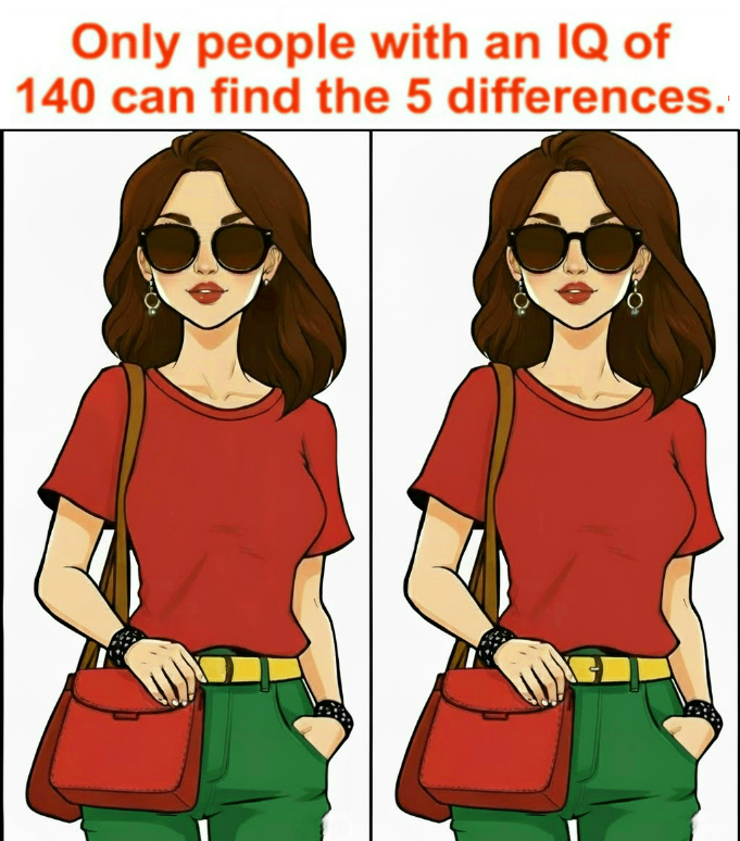 Only people with an IQ of 140 can spot the 5 differences. Only people with an IQ of 140 can spot the 5 differences.