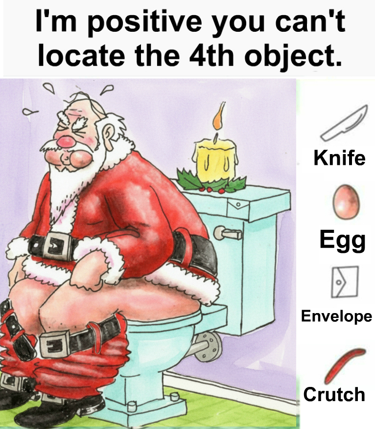 Find Knife, Egg, Envelope, Crutch. Find Knife, Egg, Envelope, Crutch.