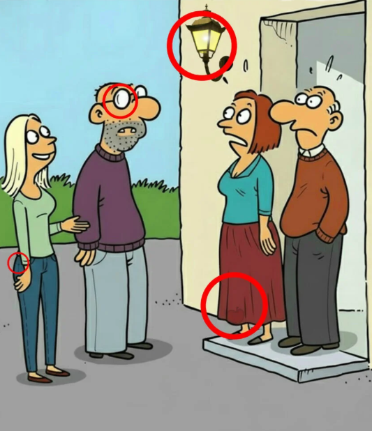 Find Lamp, Egg, Apple, Flower.