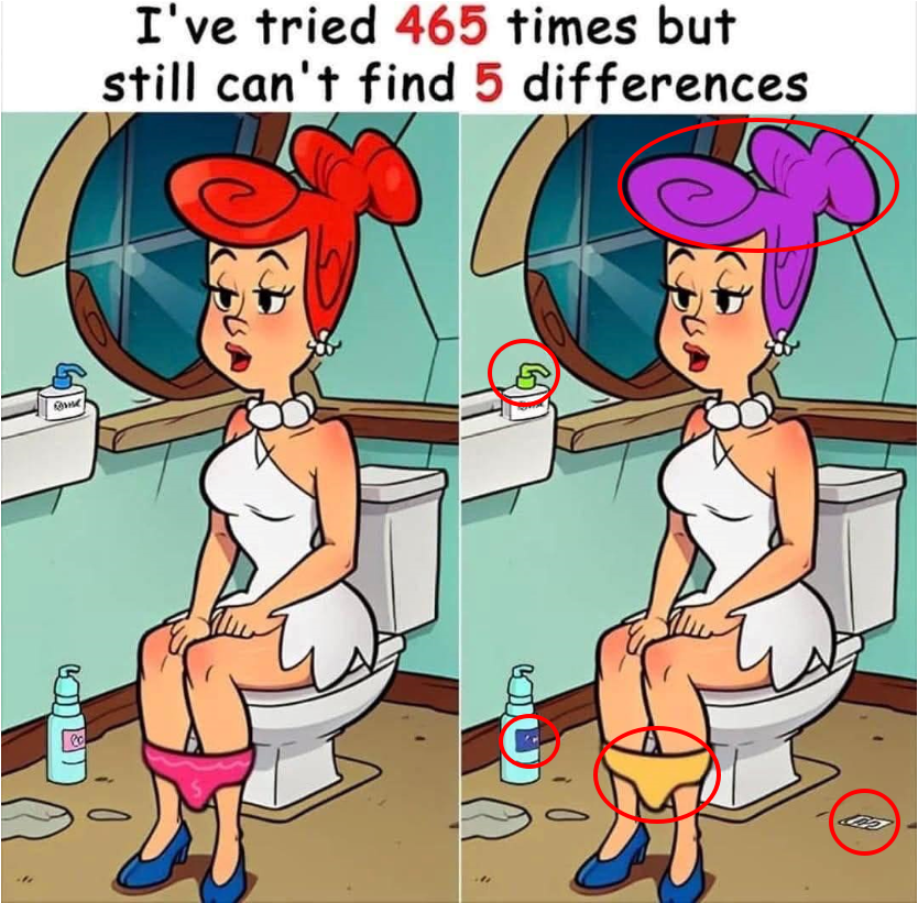 Only people with an lQ of 150 can find all 5 differences. Only people with an lQ of 150 can find all 5 differences.