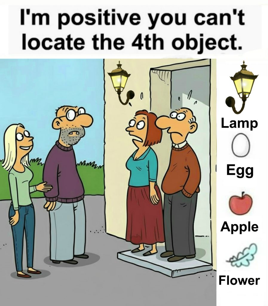 Find lamp, egg, apple and flower. Find lamp, egg, apple and flower.