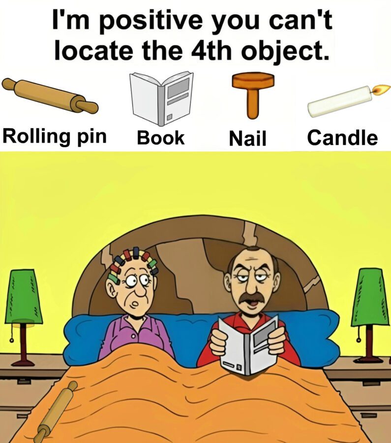 Find Rolling pin, Book, Nail, Candle. Find Rolling pin, Book, Nail, Candle.