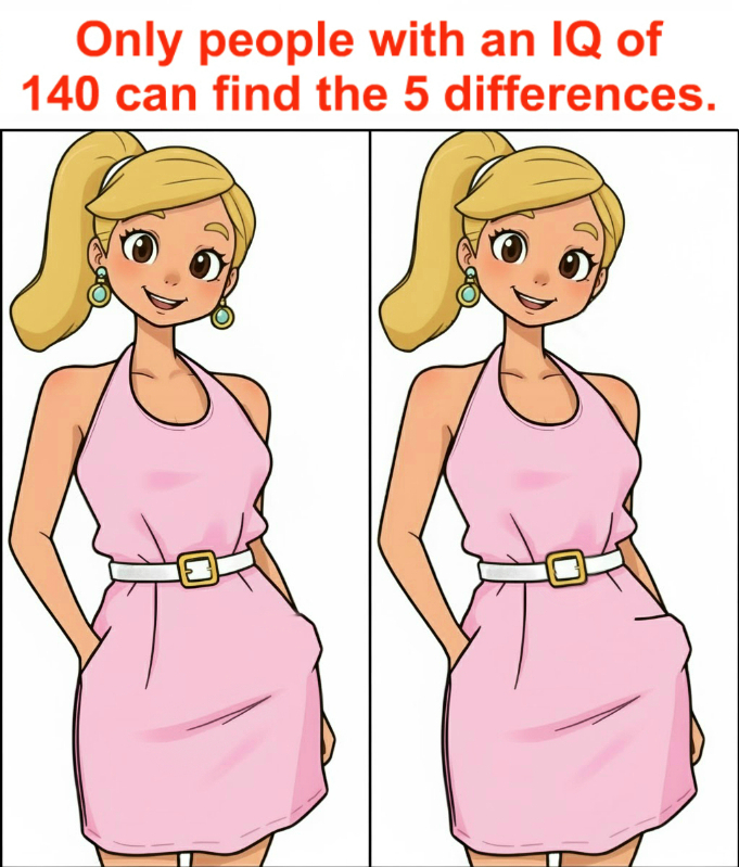 Only people with an IQ of 140 can spot the 5 differences. Only people with an IQ of 140 can spot the 5 differences.