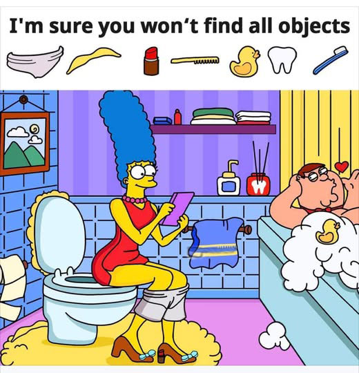 Only 0.1% can find toothbrush. Only 0.1% can find toothbrush.