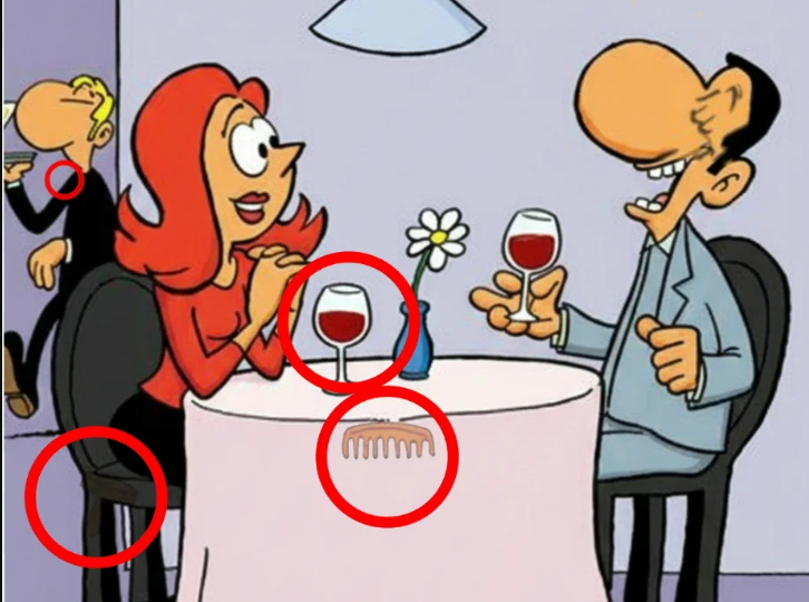 Find Glass, Comb, Nail, Pill. Find Glass, Comb, Nail, Pill.