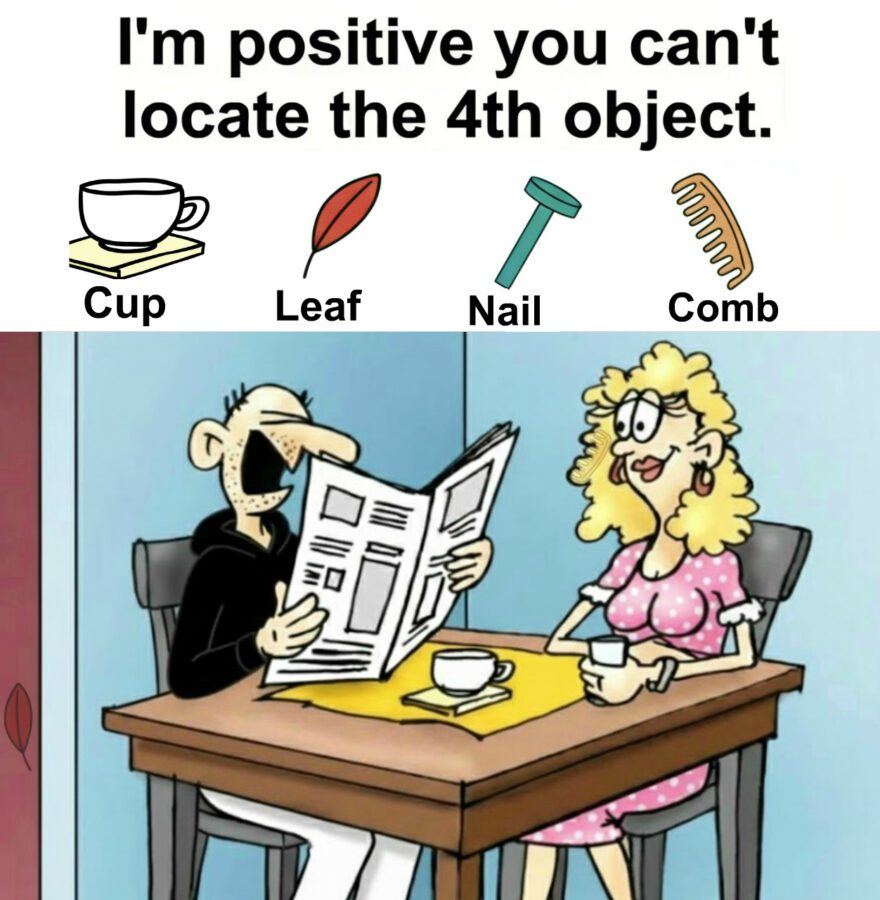 Find Cup, Leaf, Nail, Comb. Find Cup, Leaf, Nail, Comb.