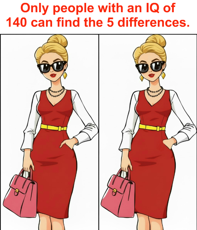 Only people with an IQ of 140 can spot the 5 differences. Only people with an IQ of 140 can spot the 5 differences.