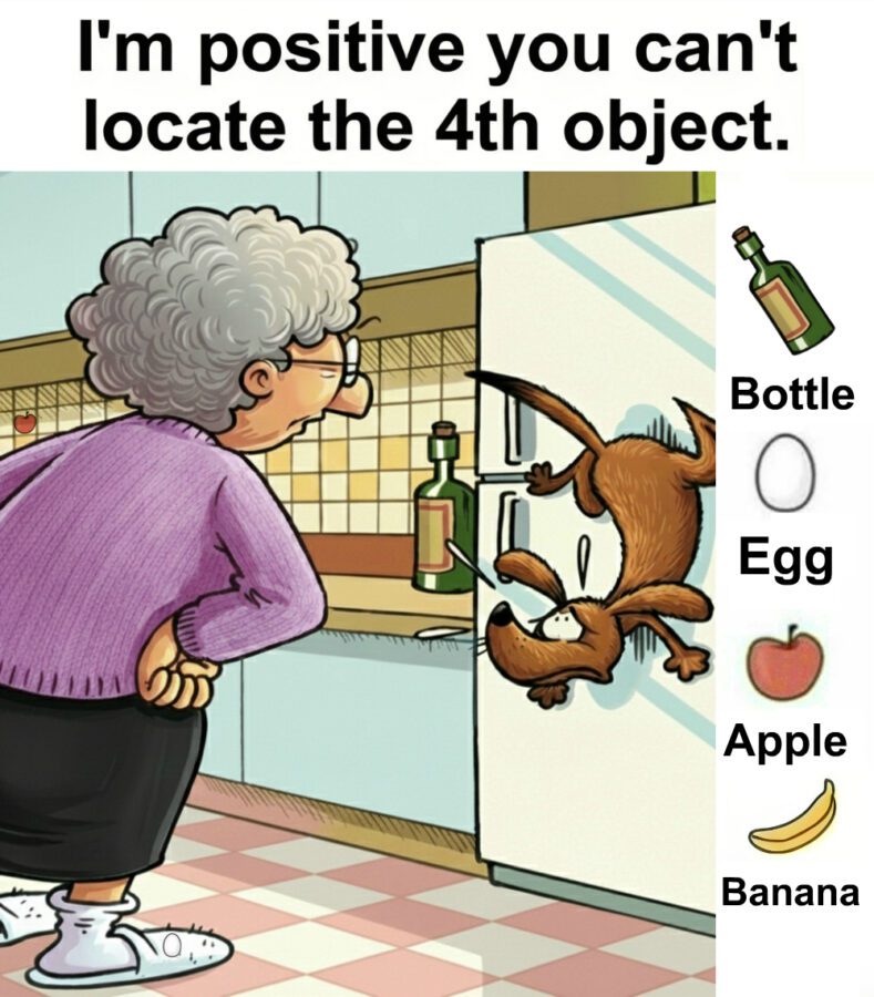 Find Bottle, Egg, Apple, Banana. Find Bottle, Egg, Apple, Banana.