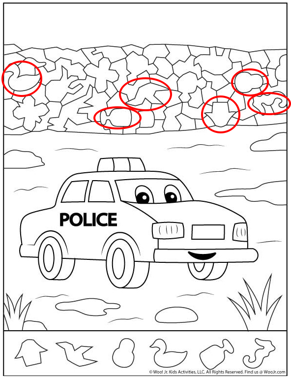 Whimsical Wheels: Cartoon Police Cars Inspiring Safety, Exploration, and Creativity