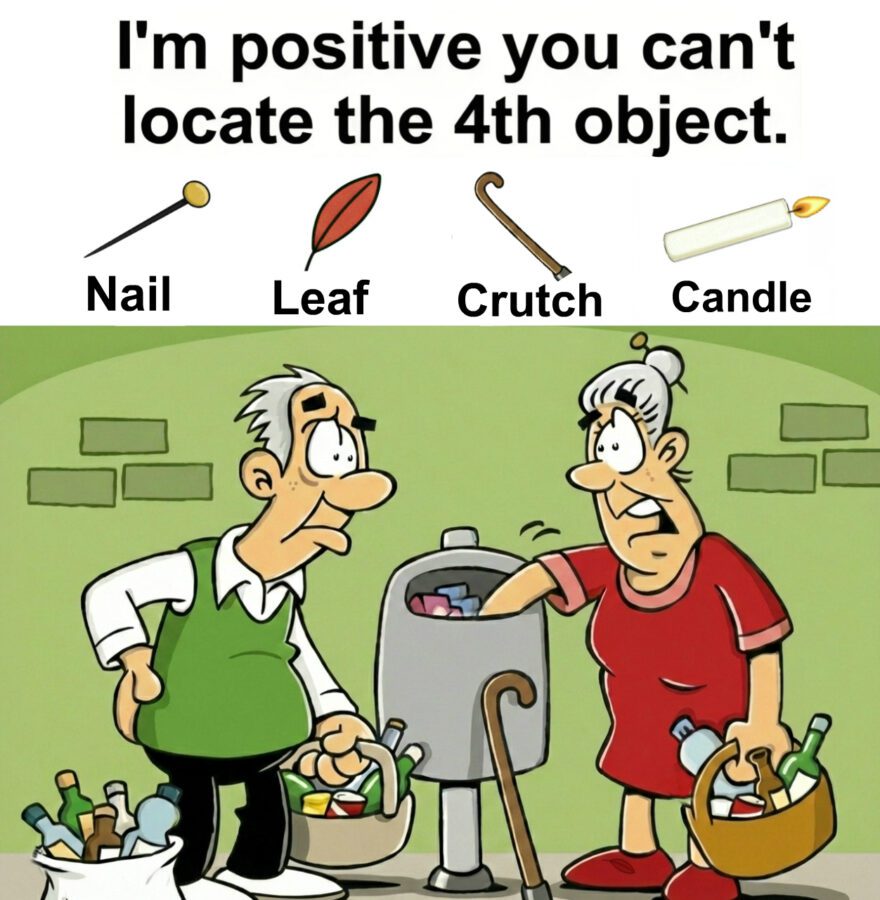 Find Nail, Leaf, Crutch, Candle. Find Nail, Leaf, Crutch, Candle.