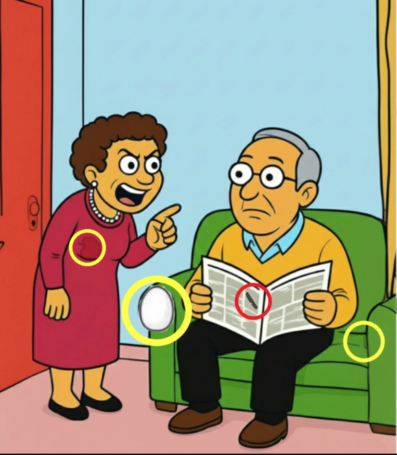 Find Knife, Egg, Apple, Comb. Find Knife, Egg, Apple, Comb.