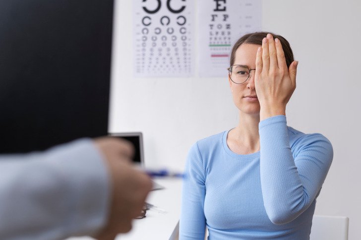 5. Loss of peripheral vision.
