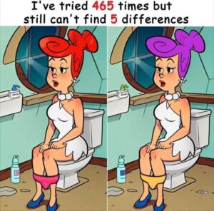 Only people with an lQ of 150 can find all 5 differences.