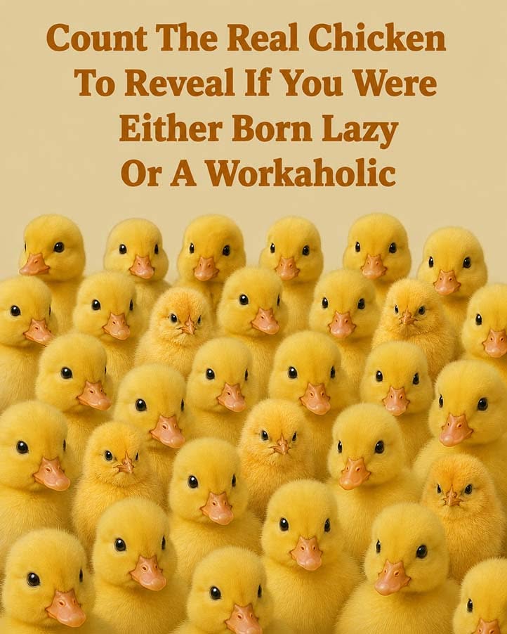 Count The Real Chicken To Reveal If You Were Either Born Lazy Or A Workaholic